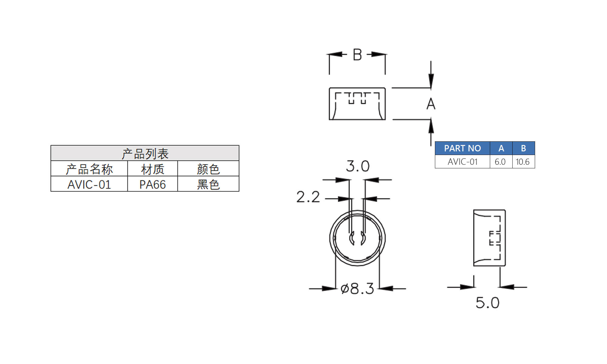 防尘塞 AVIC-01